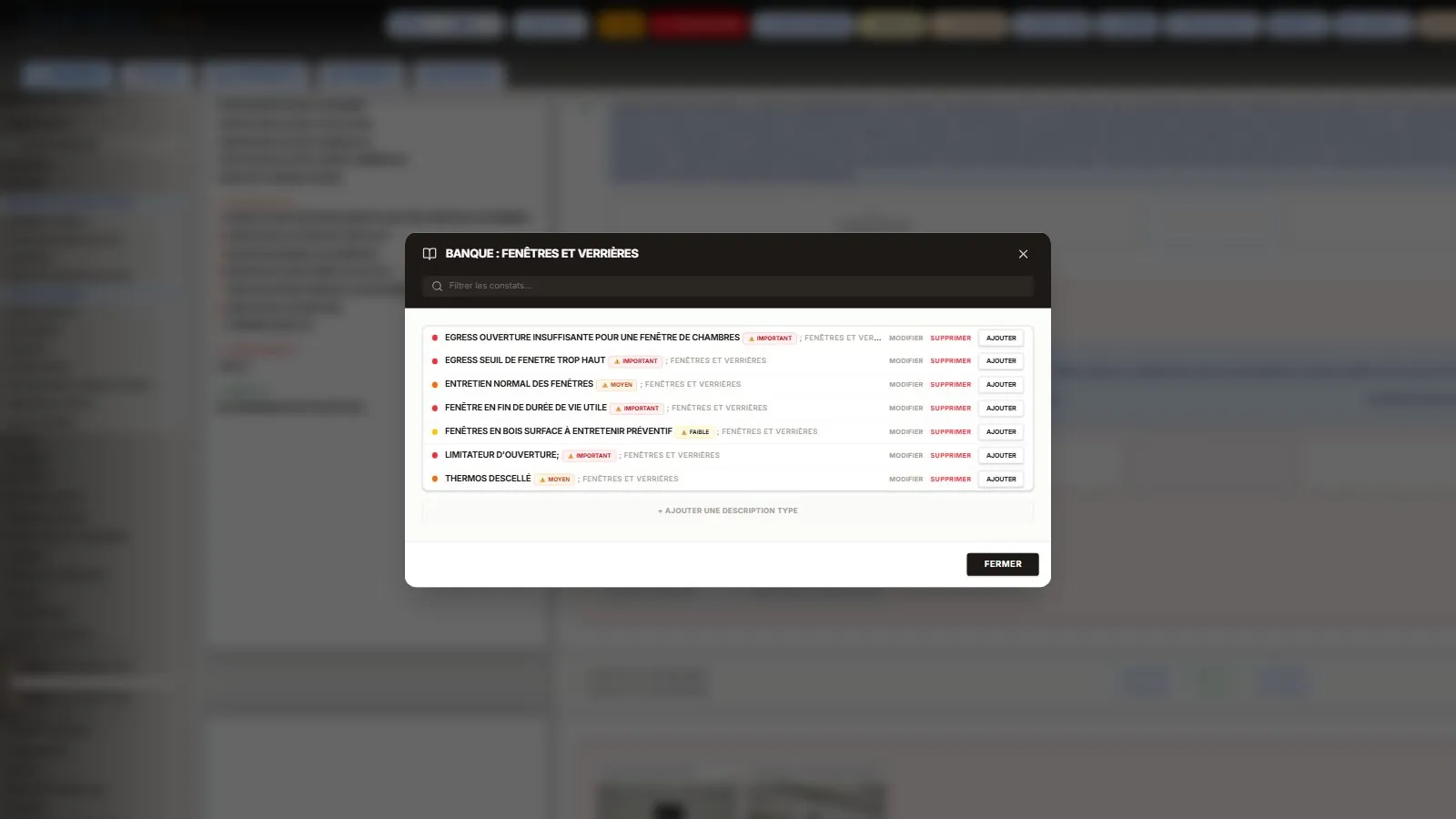 Capture de la vraie application SpecAI : Banques de textes, à un clic