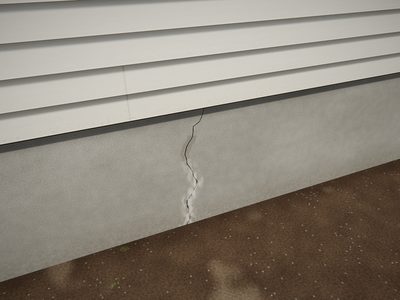 Fissure dans la fondation